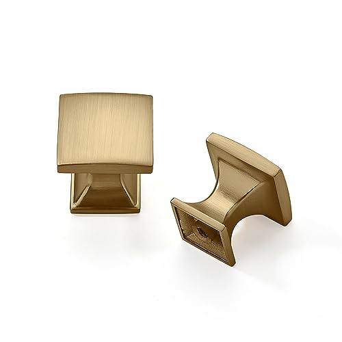 Khtumeware 10 Pack 1 inch Champagne Bronze Cabinet Knobs Zinc