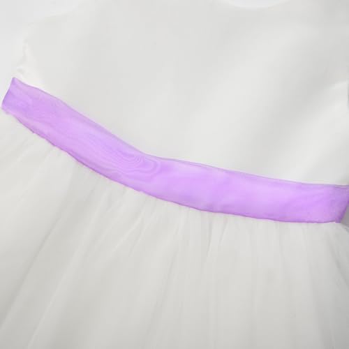 Image of JerrisApparel Flower Girls Dress Wedding Satin Dresses Princess Birthday Party Prom Ball Gown