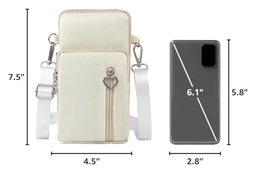 Image of JANKS Small Crossbody Bag for Women - Mini Phone Purses with Crossbody Strap and Wallet - Nylon Arm Bag