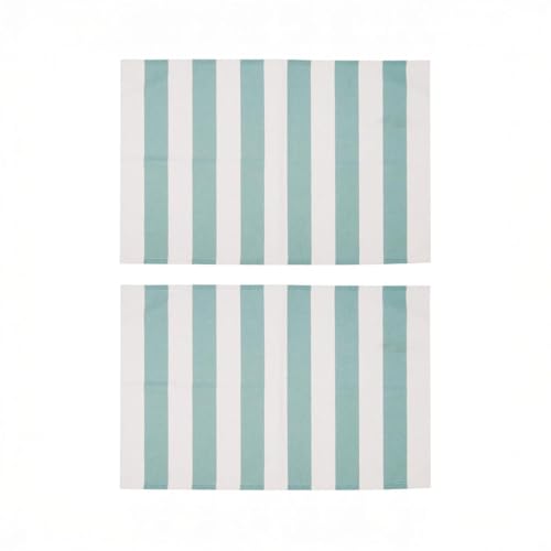 Vinthera Okapi Set 2 Manteles Individuales a Rayas 20% Algodon 80% Poliester, 33 x 45 cm