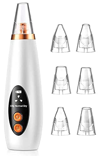 Image of Revin Enterprise Rechargeable 6 in 1 Multi-Functional Cleaning Blackhead Whitehead Extractor Remover Device Acne Pimple Pore Cleaner Vacuum Suction Tool for Men and Women. (Derma Suction 6 in 1-1)