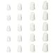 ZZHXSM 20pcs Cone Type Solid White Rubber Plug 4 Sizes Sealed Tube Plug Rubber Waterproof Round Plug for Testing Tubes, Flasks and Other Laboratory Equipment That Need to Be Sealed