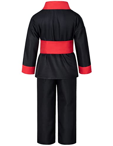 Disfraz completo de guerrero samurai para niños miniatura 5