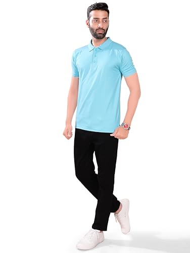 Image of Ancnt Insider Men's Knitted Casual Half Sleeves Regular Fit Polo T-Shirt | Collared T-Shirt for Men