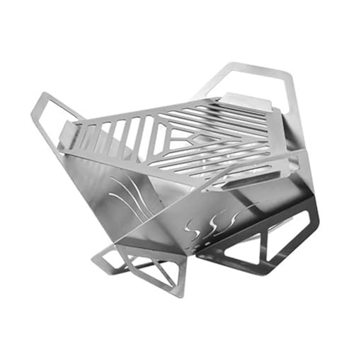 Xuodawer Barbacoa con estufa extraíble, barbacoa de cocina, barbacoa de loto para camping, picnic y cocina al aire libre