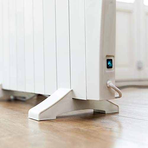 Cecotec Radiador Eléctrico Bajo Consumo Ready Warm 2000 Thermal Connected. 10 Elementos, 1500 W, De pared o pie, Temporizador, Mando a Distancia, Pantalla LCD, Control Wifi