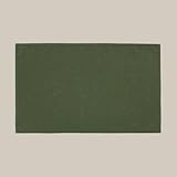 Misona Organic Cotton Bath Mat 50 x 80cm - Super Soft, Ultra Absorbent, Quick Dry, Luxury Reversible Towelling Bathroom Rug with Deep Loop Pile (Khaki)