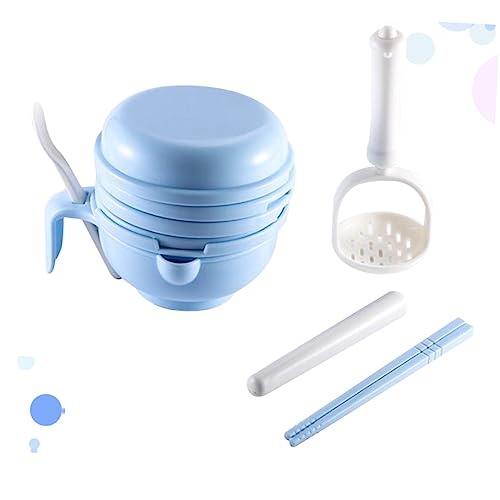 ibasenice 2 Conjuntos Moedor De Alimentos Complementares Moedor De Suplemento Alimentar Tigela Manua