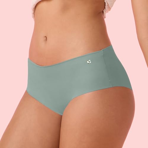 Image of Enamor Innovations Invisi, All Day Comfort, Mid Waist Hipster Panty for Women - No Visible Panty Lines, Sweat Wicking, Free Cut, Full Coverage - PH40