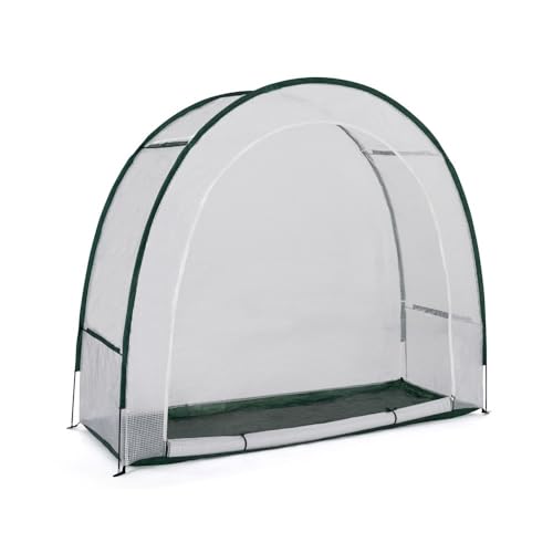 TERRE JARDIN   Invernadero, 4 Estaciones Media Luna   Carpa de invernaje para Plantas 200 x 80 x 170 cm   Lona Impermeable Reforzada   Protección Plantas Invierno   Fácil Montaje   Robusto