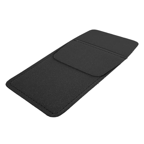 MERRYHAPY Portalápices de Cuero Grueso Negro Doble Capa Resistente Bolso Portátil para Bolígrafos Médicos Organizador Compacto para Enfermeras Bolsillo Reutilizable para Almacenamiento