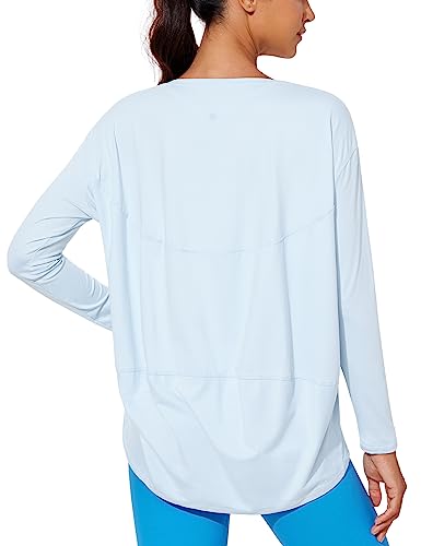 CRZ YOGA Womens UPF 50+ Lightweight Long Sleeve Workout Shirts Sun Protection Loose Quick Dry Hiking Tops Outdoor Fishing2