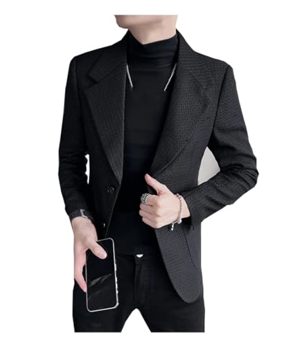 Men Spring Blazer Business Slim Solid Color Official Groom Dress Coat Plus Size Formal Suit Jacket