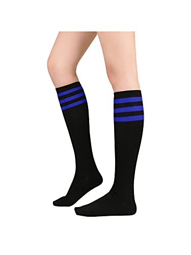 Image of Century Star Knee High Socks for Women Long Tube Socks with Stripes | Soft, Skin Friendly And Stretchy, Vibrant Colors Perfect For Daily Wear, Sports, Halloween And Christmas