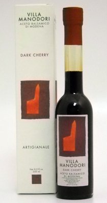 Villa Manodori, Dark Cherry Balsamic Vinegar, 8.5 Ounce Bottle