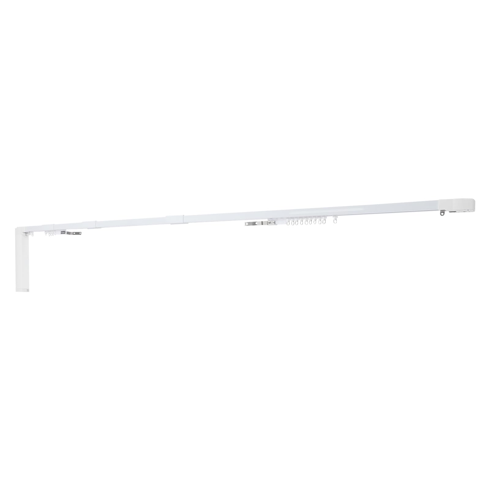 Rail de rideau électrique avec télécommande | Rail de rideau électrique moderne Smart Home Télécommande Fonctionnement silencieux Idéal pour chambre à coucher Bureau (longueur réglable 120-320 cm
