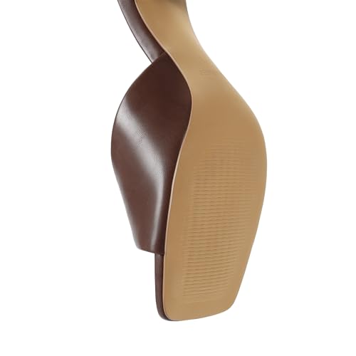 Image of DREAM PAIRS 2026 Women's Kitten Heels Sandals - Square Toe Slip On Low Heels, Heeled Mules Footwear for Everyday, Dressy & Casual Occasions
