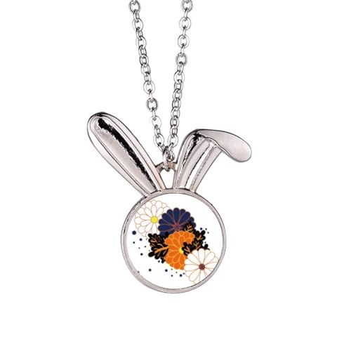 Collier lapin chrysanthème idéal pour sublimer vos tenues bohèmes d'été