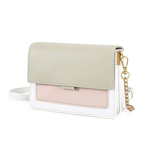 Sac carré d'une épaule vert de 20cm compact et élégant pour femme