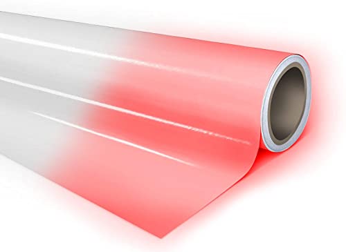 VViViD Red Particle High-Energy Glow Adhesive Craft Vinyl Sheet (1ft x 5ft)