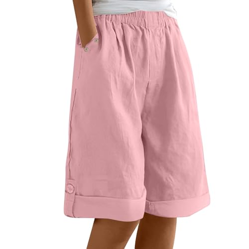 Bermudas mujer verano elegantes con corte de tiro alto