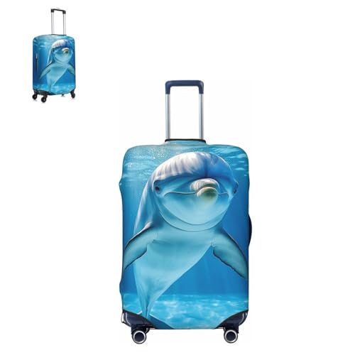 Luggage Cover Elastic Suitcase Cover Protector winter the dolphin Luggage Covers Travel Suitcase Covers Carry On Luggage Sleeve Suitcase Baggage Cover for Adult Travel