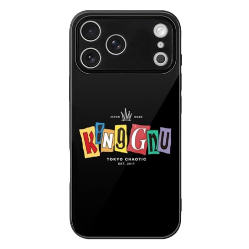 iPhone 17 Pro Max �P�[�X King Gnu �w�ʃK���X TPU �ƌ݊����̂��� �ی�J�o�[ �ϏՌ� ���^ �y�� ���C�����X�[�d�Ή� ����~�� ���ϖh�~ �w��h�~ ������� �X�}�z�P�[�X �V���v�� �l�C �A�C�t�H�� iPhone 17 Pr