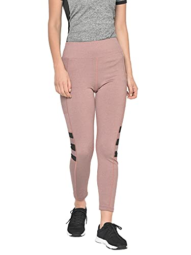 Image of CHKOKKO Women's High Rise Regular Fit Polyester Blend Sports Leggings (JSSTIGHT)