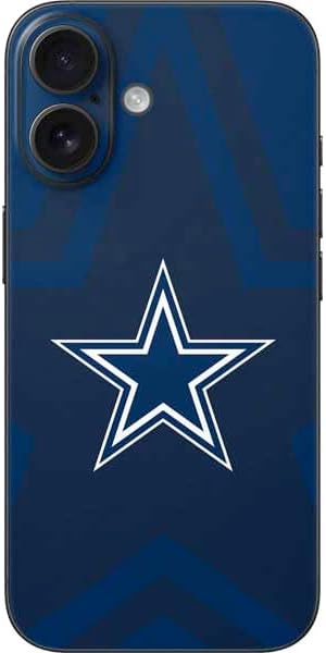 Skinit Decal Phone Skin Compatible with iPhone 16 - Officially Licensed NFL Dallas Cowboys Design