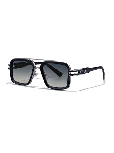 Image of Classic& Mens Sunglasses Square Metal Frame Shades for Men Sunnies(68062)