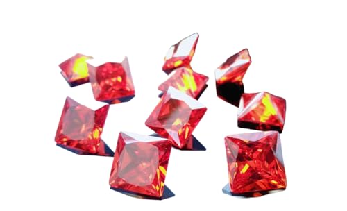 Oxyde de zirconium carré orange éclatant pour sublimer vos ateliers bijoux