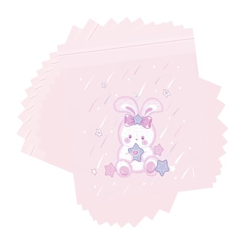 Image of BOROLA 30PCS Disposable Car Trash Bags, Self-Adhesive, Portable Garbage Bags for Car, Travel, Office, Kitchen, and Home, Stick-On Design, Convenient & Multi-Functional(Pink Rabbit Design)