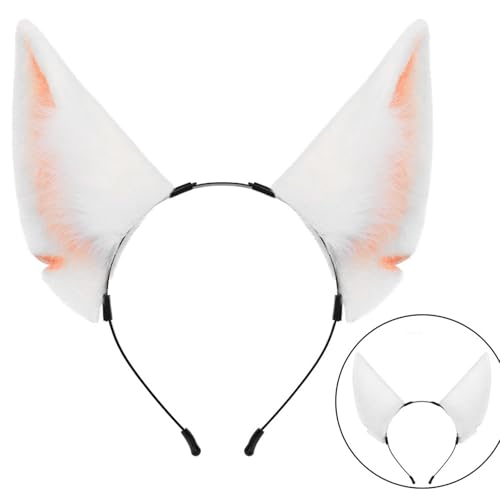 Queue et oreilles de renard en fourrure synthétique pour cosplay de chat