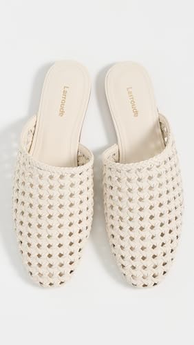 Larroudé Women's Venice Macrame Flat Mules4