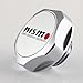 Aluminum Alloy Gas Engine Oil Filler Cap Plug Cover Compatible with Nissan Nismo 240sx 350z 370z RX7 G35 G37 GT-R Livna Qashqai Sunny Sylphy Tiida (NISMO#1-Silver)
