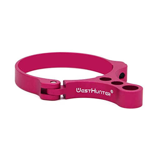 WestHunter OpticsライフルスコープスイッチビュースローレバーThrow Lever、倍率調整クイックスロースコープレバー（タイプ-1、1.81インチ/ 46mm、赤）