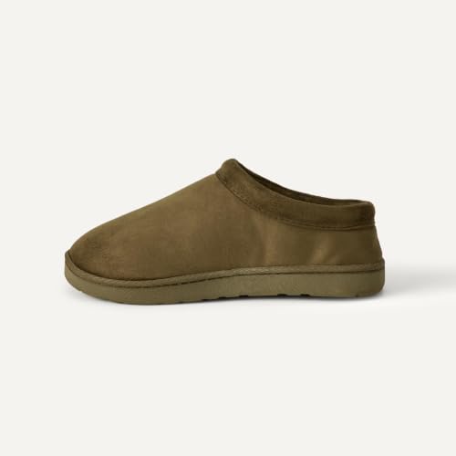 Amazon Essentials Unisex Kids' Microsuede Clog Slippers, Dark Green, 7 Big Kid - image 4