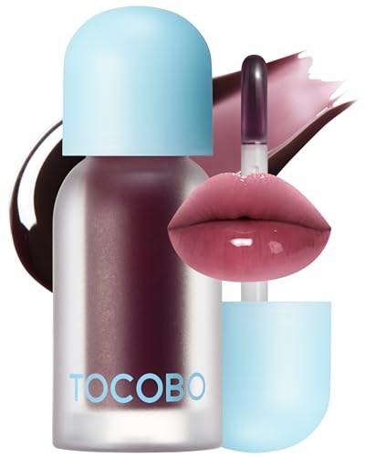 La Mejor Selección de Tintas los más recomendados. 41 TOCOBO Lip Oil Juicy Berry 03 Black Cherry 4 g Tinta Labial Coreano Hidratante con Efecto Volumen
