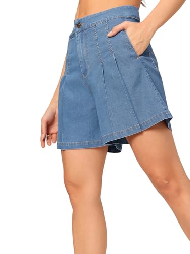 Image of Dolce Crudo Women's Regular High Rise Stretchable Denim Shorts