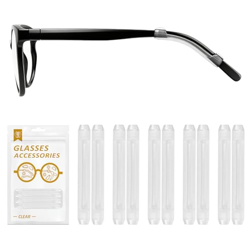 YR Soft Silicone Eyeglasses Temple Tips Retainers (5 Pairs)