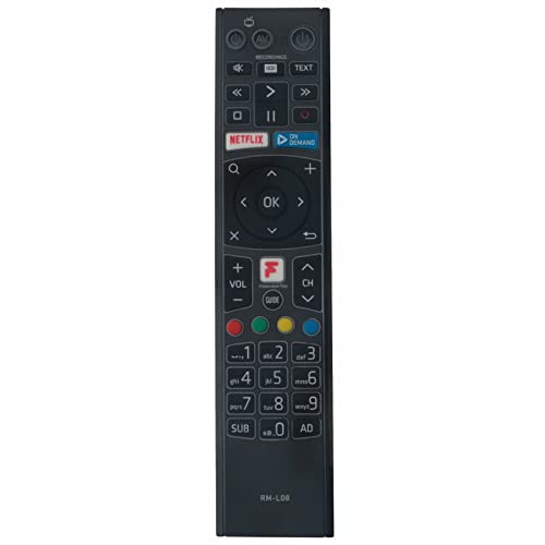 VINABTY Neu RM-L08 Fernbedienung ersetzt für HUMAX Freeview Play HD TV Recorder Remote Control FVP-4000T FVP-5000T RM L08 RML08