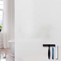 Volcanics Fensterfolie Blickdicht 90x200cm mit Montagewerkzeug, Milchglasfolie Selbsthaftend Statisch Ohne Klebstoff, Anti-UV Sichtschutzfolie für Zuhause Büro Badezimmer Küche