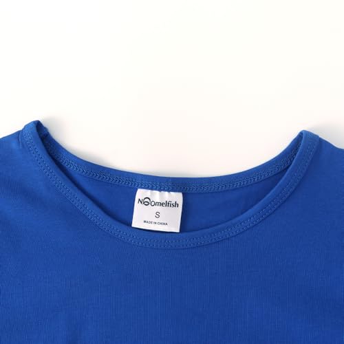 Image of Noomelfish Girls Short Sleeve Crop Tops Kids Summer Dance Cropped T-Shirts (5-14 Years)