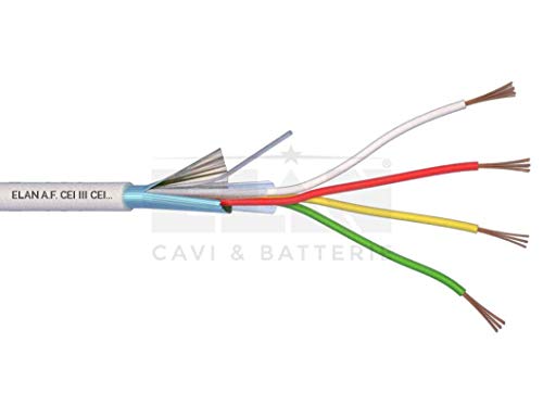 Cable de Alarma blindado 4 x 0,22 100 m