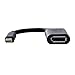 Dell Mini DisplayPort-zu-DisplayPort, Adapter (Mini DisplayPort - männlich, DisplayPort - weiblich, Plug & Play) Schwarz