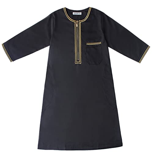 Boys Muslim Dress Kids Thobe Islamic Clothing Abaya Prayer Dress for Boys Muslim Kaftan Arabic Thobe Ramadan Eid Outfit