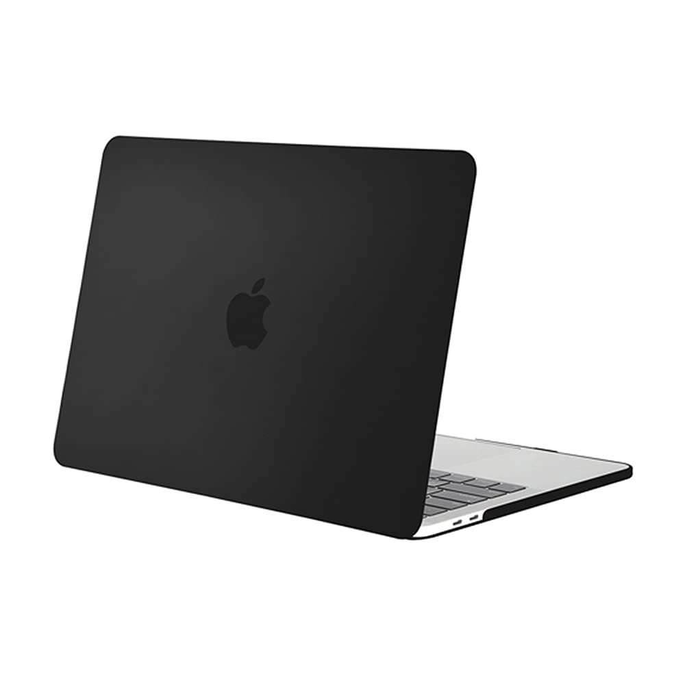 O Ozone Hard Case Compatible with MacBook Pro 13-inch Case M2 2022-2016 A2338 M1 A2251 A2289 A2159 A1989 A1708 A1706 with/Without Touch Bar Plastic Hard Shell Case Cover -Black