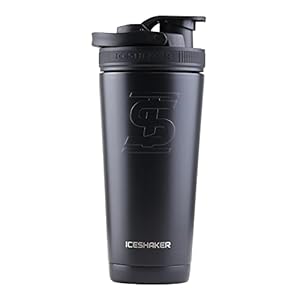 Ice Shaker 26 Oz , Stainless Steel Protein Shaker, As Seen on Shark Tank, Reusable, Gym Water Bottle, Black