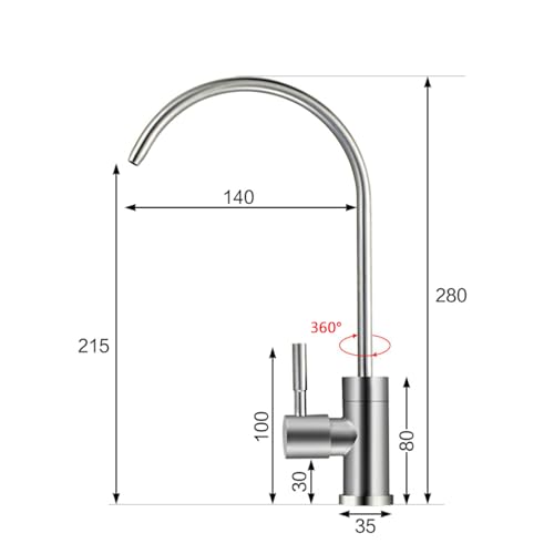 Robinet d'évier de cuisine premium en acier inoxydable robuste à filtration d'eau froide - 5