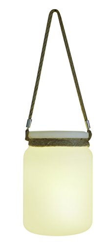 Lampe Pusher Jar Lamp blanc en verre pour décoration moderne